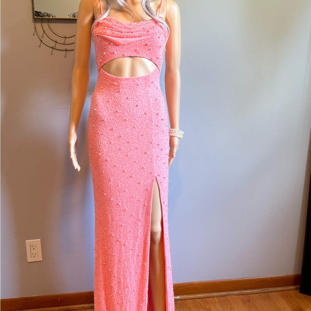 Windsor Coral Cut-Out Maxi Dress